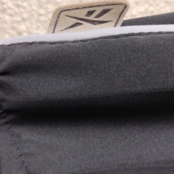 Reebok Black Mid Rise Drawstring Elastic Waist Pull On Active Wear Capri Pants - Picture 8 of 12